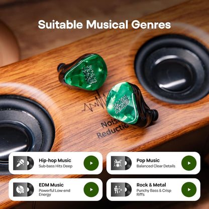 In-Ears – Oordopjes, Oortjes, IEM Oortjes, In-Ear Monitors – Hybride 1 Dynamische + 2 Planaire Drivers – Afneembare Kabel Met 3,5 Mm En 4,4 Mm Aansluiting