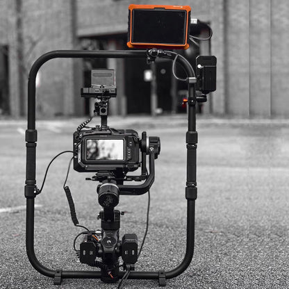 DF DIGITALFOTO Universele handheld ringgreep,Dubbele stuurring met versnellingsadapter