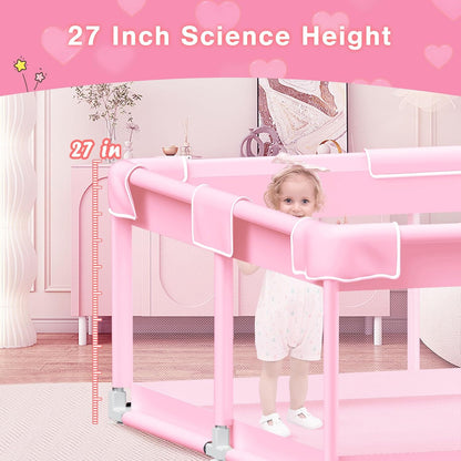 Baby playpen 1.2 * 1.2 m Pink - QUORE