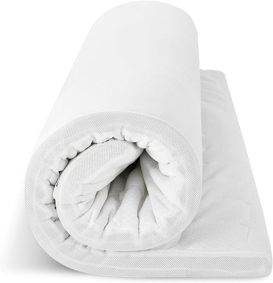 Matrastopper – Topper – Matrasbeschermer – Matrasverbeteraar – Matrasschuim – 140 x 200 cm – 7 cm dikte – 7-zone koudschuim kern – Oeko-Tex gecertificeerd