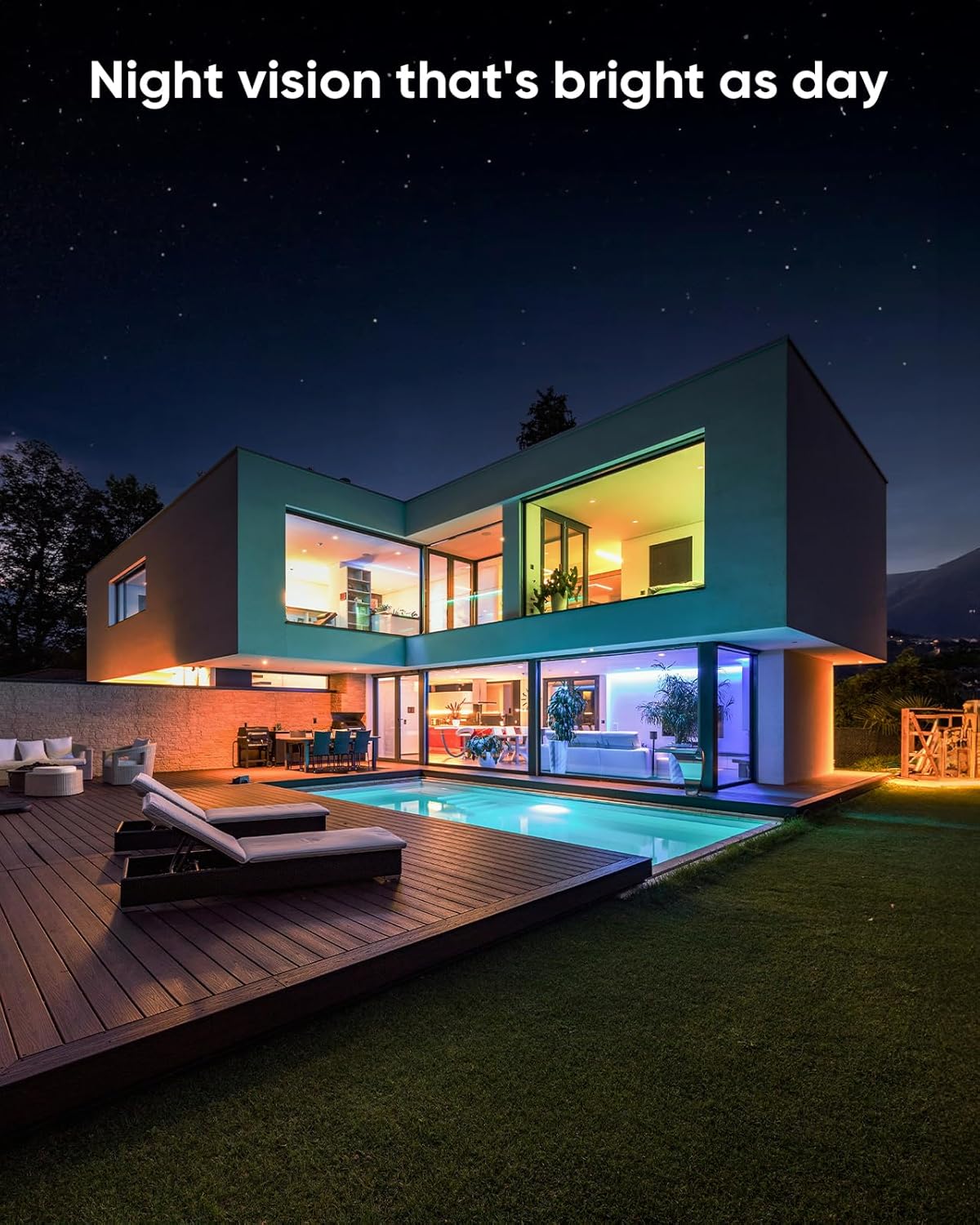 SANNCE PoE Bewakingscameraset, 5MP, 8CH NVR + 4 x 3 MP, waterdichte camera met 1 TB harde schijf, smart IR-leds, bewegingsdetectie, app-alarm, nachtzicht tot 20 meter