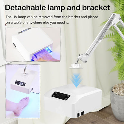 Nagellamp Voor Gelnagels – UV-Nagellamp – Gellamp – UV-Voetlamp – Voetnagellamp – 78 W – Draadloos Oplaadbaar