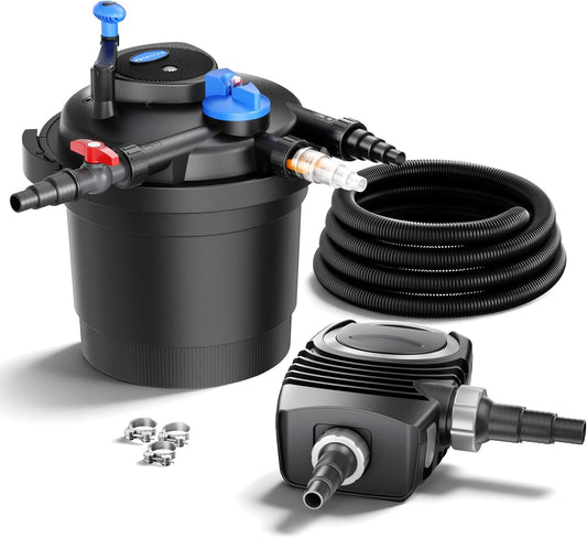 SunSun CPF-5000 set tot 8000 l UVC 11 W NEO2800 pomp slang vijverfilterset
