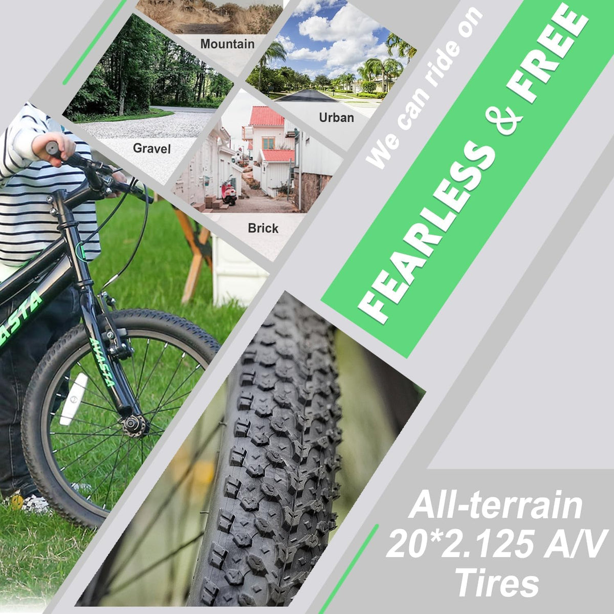 AVASTA 20 inch fiets BAG1006YS20bk