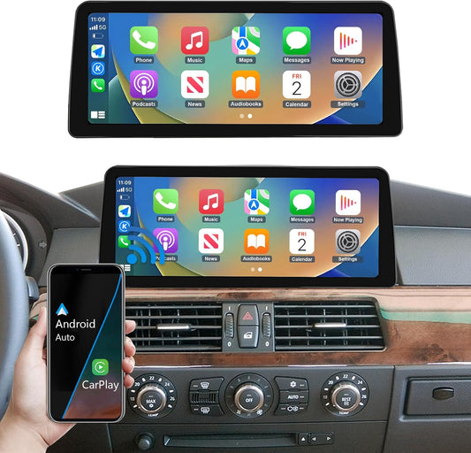 12,3 Inch Autoradio Touchscreen – Autonavigeerplaatje – Multimedia Display – Auto Entertainment Scherm – Digitale Radio Interface – Draadloze CarPlay & Android Auto – HD Resolutie 1920x720 Pixels