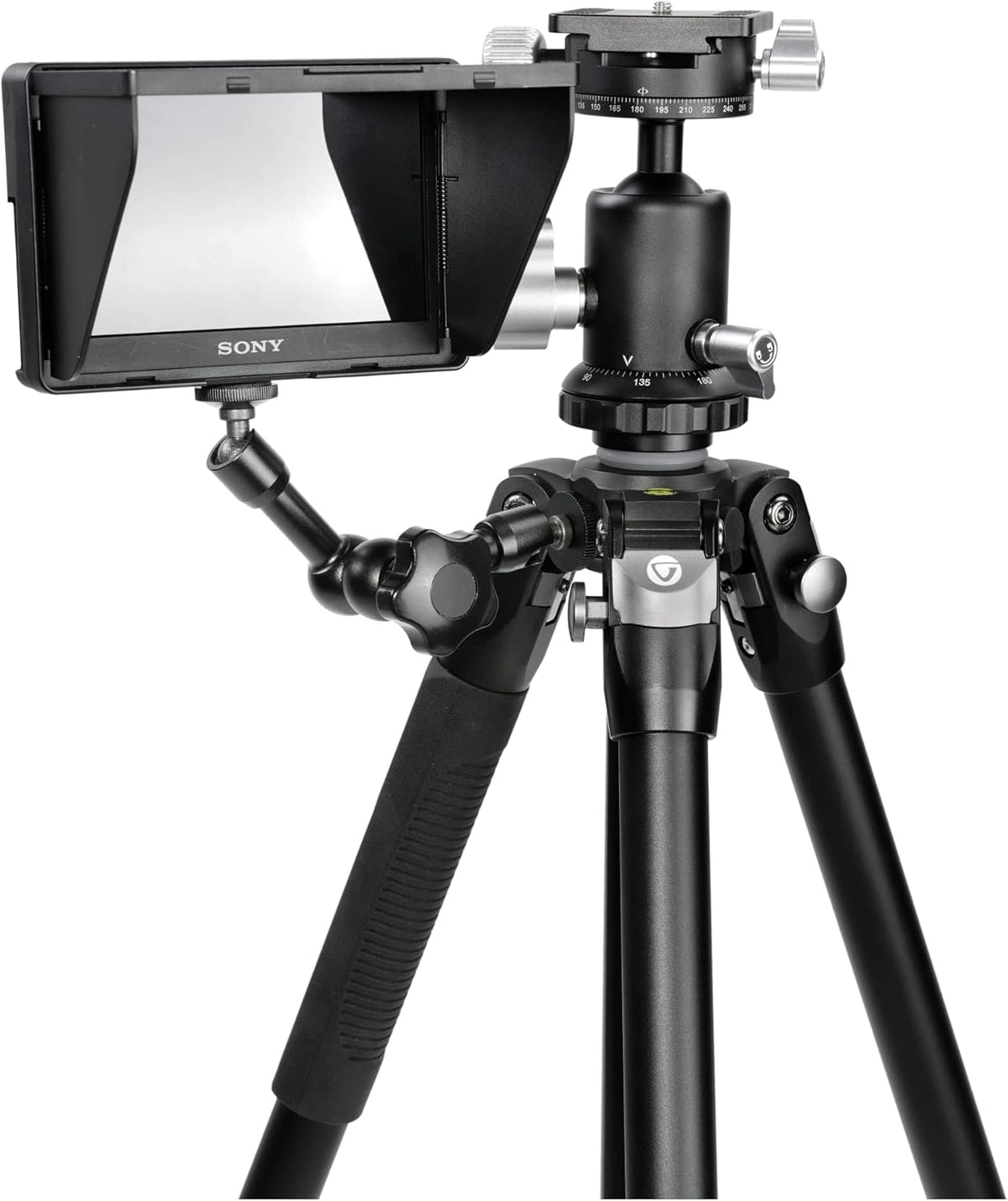 Statief – Camerastatief – Fotostatief – Tripod – Driepoot – 3-Delig Aluminium – 15 Kg Draagvermogen, Dubbele As Kogelkop