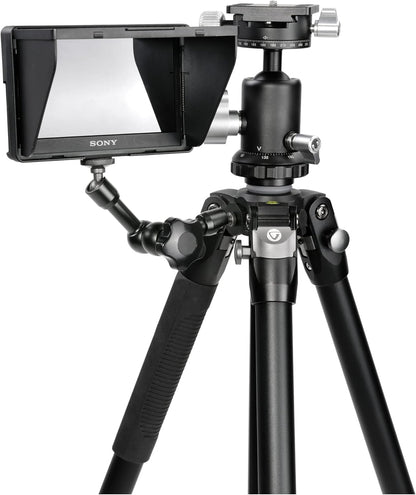 Statief – Camerastatief – Fotostatief – Tripod – Driepoot – 3-Delig Aluminium – 15 Kg Draagvermogen, Dubbele As Kogelkop
