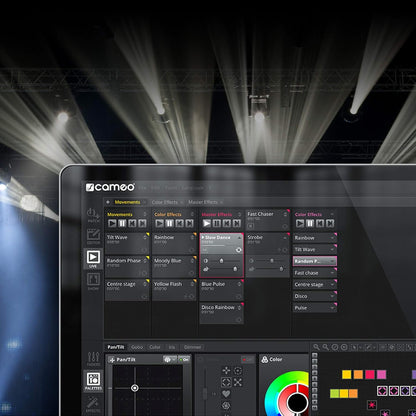 Cameo DVC CUE - USB naar DMX-interface met maximaal 2048 DMX-kanalen en verlicht bedieningspaneel