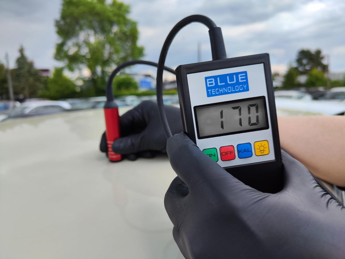 MGR-11-S-AL Laagdiktemeter voor auto | lakdiktemeter voor staal en aluminium carrosserieën | lakmeter met platte sonde op de kabel | laktester meetbereik tot 1990 µm | Made EU