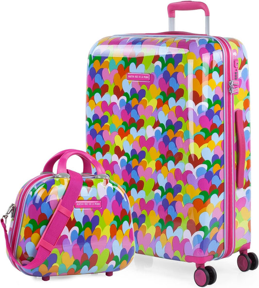 AGATHA RUIZ DE LA PRADA - Middelgrote Koffer. Suitcase - Medium Trolley Reiskoffer van AGATHA RUIZ DE LA PRADA. Lichtgewicht Polycarbonaat Harde Schaal 4 Wielen Cijferslot, Fuchsia