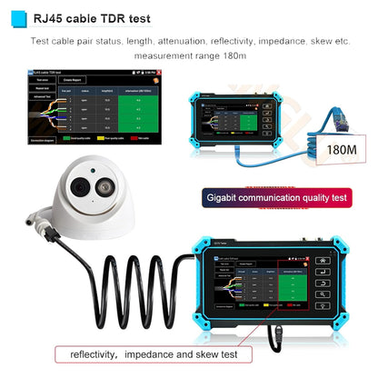 12,7 cm (5 inch) touchscreen coaxiale HD CCTV tester monitor ondersteunt 8MP AHD TVI CVI SDI & 4K IP camera & CVBS camera test, met HDMI VGA-ingang