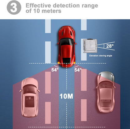 Blind Spot Detection System BSD, Lane Change Assist LED Buzzer, High Accuracy Monitoring Assistant, Zorgt voor Veiligheid Bij Het Wisselen van Rijstrook met een Duidelijk Zicht,