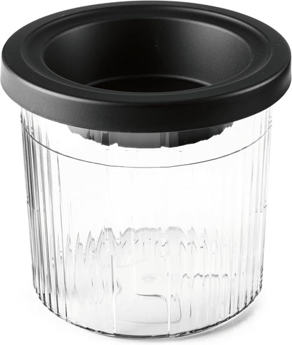 GOURMETmaxx SmoothUp ijsmachine, 800 watt, 10 programma's, incl. mix-in-functie, ijsmachine, slushies en ijs zelf maken, led-display, inclusief 2 bekers