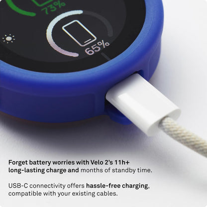 BEELINE Fiets 2 computer GPS fiets – draadloze wereldnavigatiekaart I Weerbescherming I Batterijduur + 11 uur I USB-opladen I navigatie satelliet fietsen bevestigingsriem I compatibel met handschoen