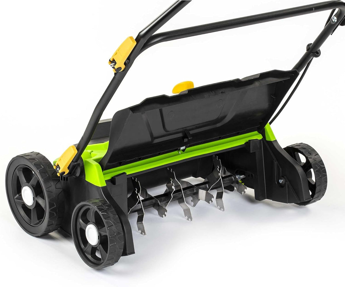 Elektrische Verticuteermachine – Gazonverticuteerder – Mosverwijderaar – Gazonhark – Grasmaaier – 1300 W Motor – Maaibreedte 320 mm – 40 L Opvangbak – Verstelbare Handgreep – Variabele Snijdiepte