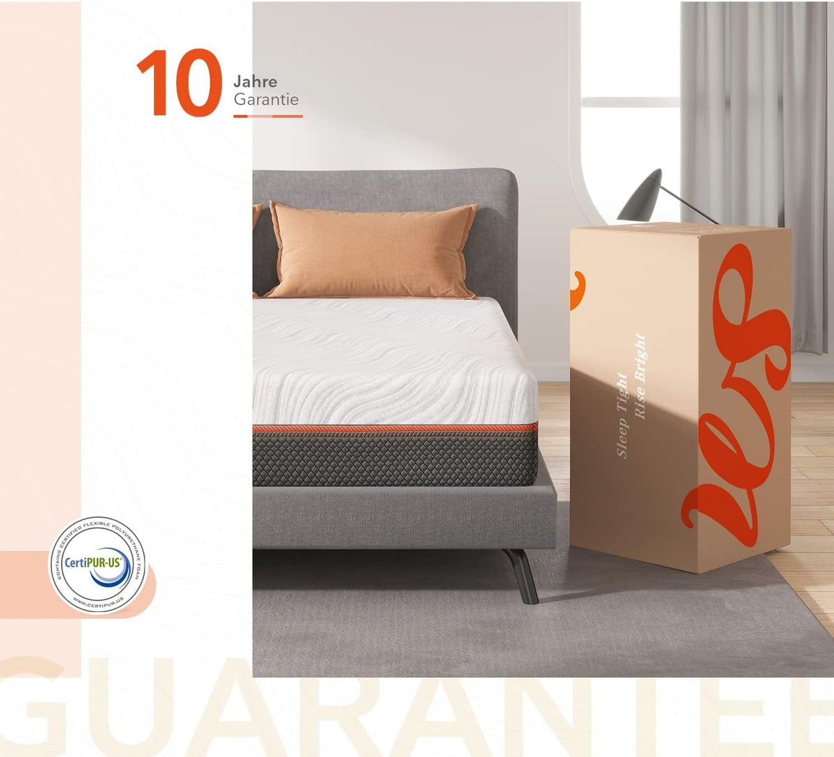 Sweetnight Izer Matras, 140 x 200 cm, hoogte 20 cm, 7-zone veermatras, hardheid H3, 140 x 200 cm, met gel geheugenschuim, Öko-Tex gecertificeerd pocketveringmatras