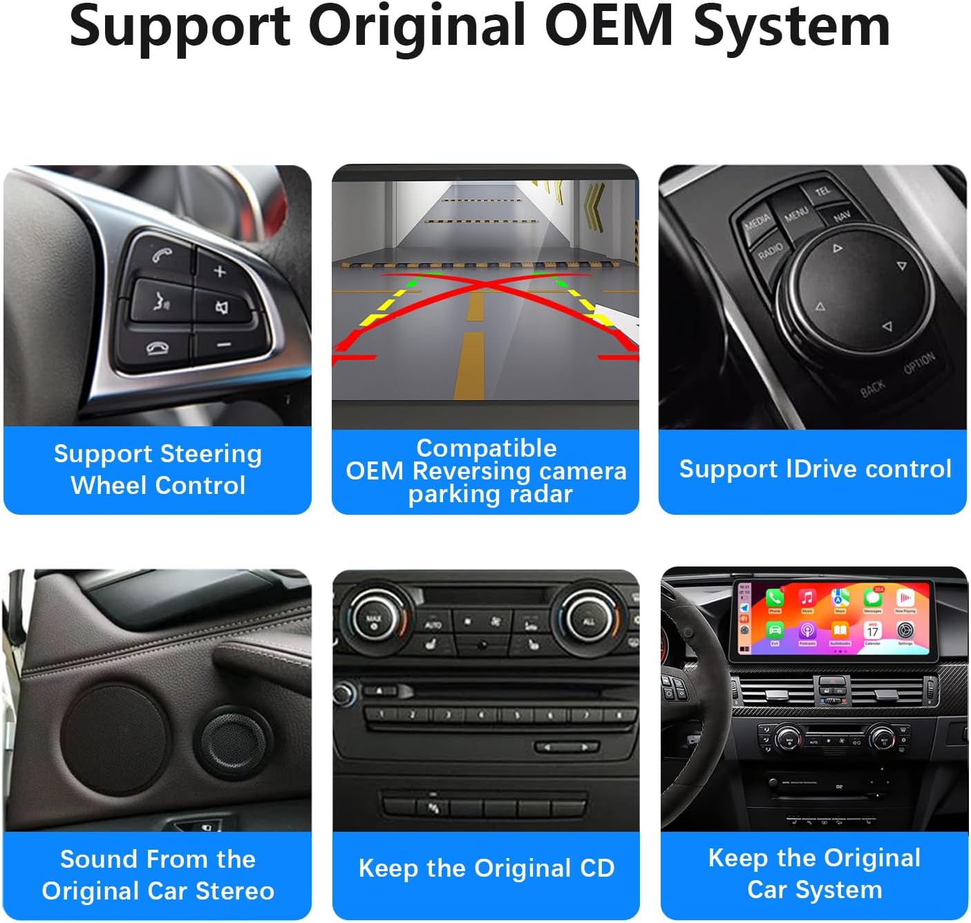 12,3 Inch Touchscreen Auto Multimedia Systeem – Autoradio Navigatie Scherm Android Auto CarPlay – Dual Systeem Linux + Origineel – HD 1920x720 IN-CELL Display – Geïntegreerde DSP 16-Bands Equalizer