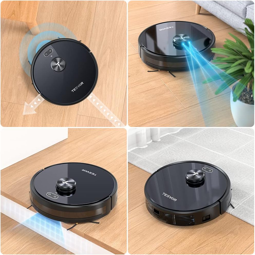 Robotstofzuiger – Stofzuigrobot – Zuigrobot – Dweilrobot – LiDAR Robotstofzuiger – 2200 Pa Zuigkracht – 120 Minuten Batterijduur
