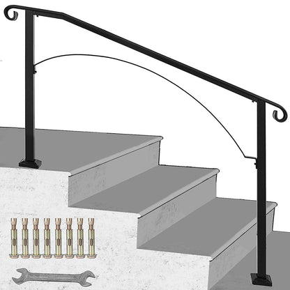 Leuningen, zwart, trapleuningen, ladder, leuningen, ladder, leuning, reling voor binnen en buiten