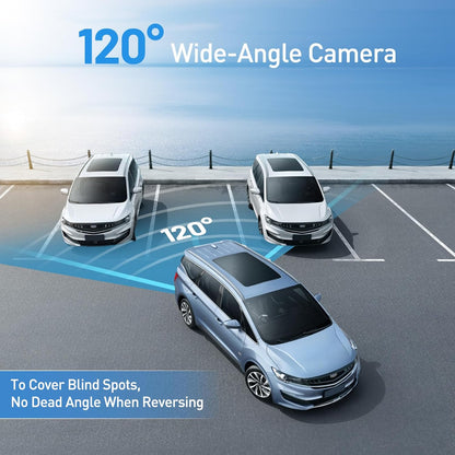 Draadloze achteruitrijcamera, 5 inch digitale achteruitrijcameraset, 1080P monitor, met ingebouwde draadloze zender, draadloze parkeerhulp, IP66 waterdichte achteruitrijcamera's voor auto, vrachtwagen