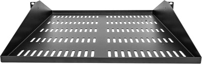 StarTech.com 2U Rack Shelf - Universele Geventileerde 19 inch Server Rack Plank/Lade voor AV/Data/Netwerk Apparatuur – Cantilever – Max. 91kg - Diepte 50 cm (20”)(SHELF-2U-20-CENTER-V)