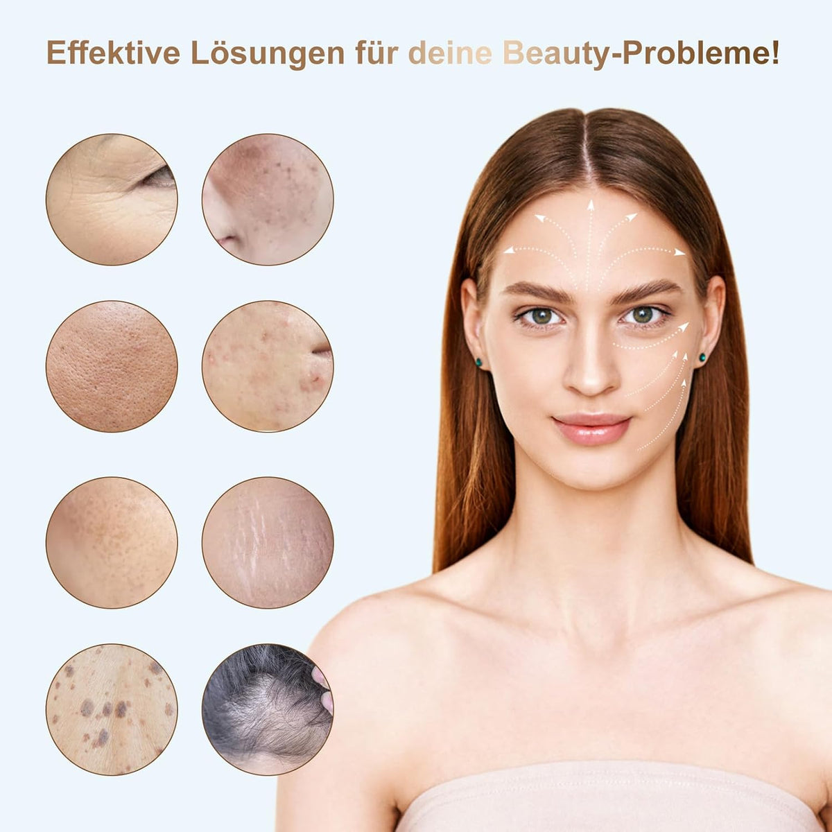Microneedling pen – Dermapen – Mesopen – Huidverzorgingspen – Beauty pen – 3-In-1 met EMS-Microstroom en LED-Licht – 5 Snelheden en Intelligente Sensorbasis