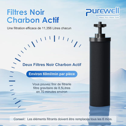 Zwaartekracht ultrafiltratie watersysteem – Waterfilter – Waterfiltersysteem – Drinkwaterfilter – Aanrechtfilter – 8,5 liter – 304 roestvrij staal