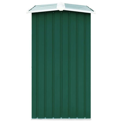 Heavy-Duty Metal Outdoor Storage Shed - 172x91x154cm Green Solid Structure with Ventilation Holes, Durable Weather-Resistant Design for Firewood, Tools & Garden Supplies - Multi-Purpose Organizer for Backyard, Patio, Garage,