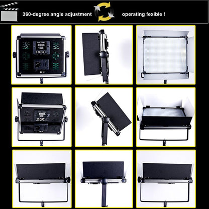 Dimbare Tweekleurige Led-Videolamp – Videolamp – Led-Videolicht – Studiolamp – Fotolamp – 3200K-5500K Traploos Instelbaar – CRI 96+ Met U-Houder En Barndoors
