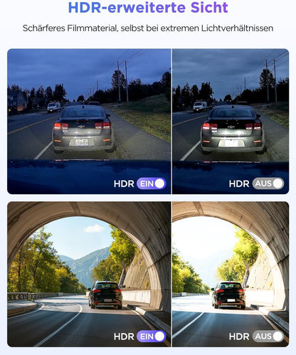 VIOFO A119M Pro 4K HDR Mini dashcam auto met CPL, Wi-Fi 6 & GPS autocamera voorzijde met STARVIS 2, spraakbesturing en spraakweergave, nachtzicht 2.0, gebufferde parkeermodus, 1,5 inch lcd-scherm