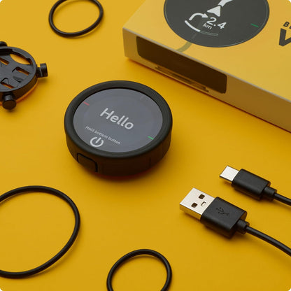 BEELINE Fiets 2 computer GPS fiets – draadloze wereldnavigatiekaart I Weerbescherming I Batterijduur + 11 uur I USB-opladen I navigatie satelliet fietsen bevestigingsriem I compatibel met handschoen