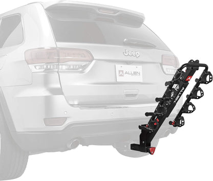 Allen Sports Premier Locking Quick Release 4-Bike Carrier voor 2 inch trekhaak, zwart