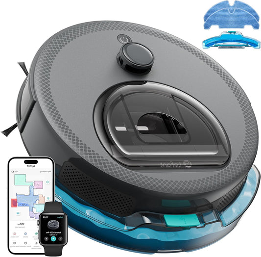 Lefant M330 Pro Robotstofzuiger, 3-in-1, robotstofzuiger, 5000 Pa zuigkracht, dToF-navigatie, cartografie, virtuele zones, obstakelvermijding PSD, 150 minuten, verbonden door Alexa/APP/WiFi