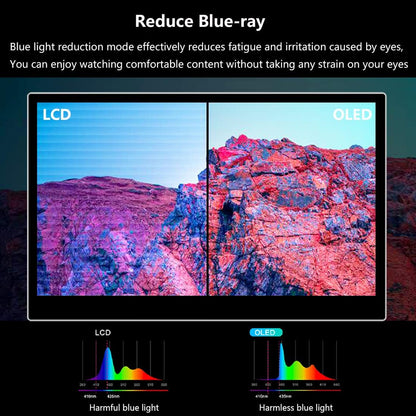 Portable Monitor Touch Screen - 13.3" OLED Full HD 1080P, Portable Display 1ms, 100% DCI-P3, USB C Portable Monitor Lightweight HDMI Mobile Monitor for Laptop/MacBook/PC/Game Consoles - QUORE