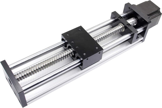 150mm Effectieve Reislengte Dubbele Optische As Gids Balschroef SFU1605 met NEMA23 Stappenmotor voor DIY CNC Router Onderdelen X Y Z Lineaire Stage Actuator en 3D Printer