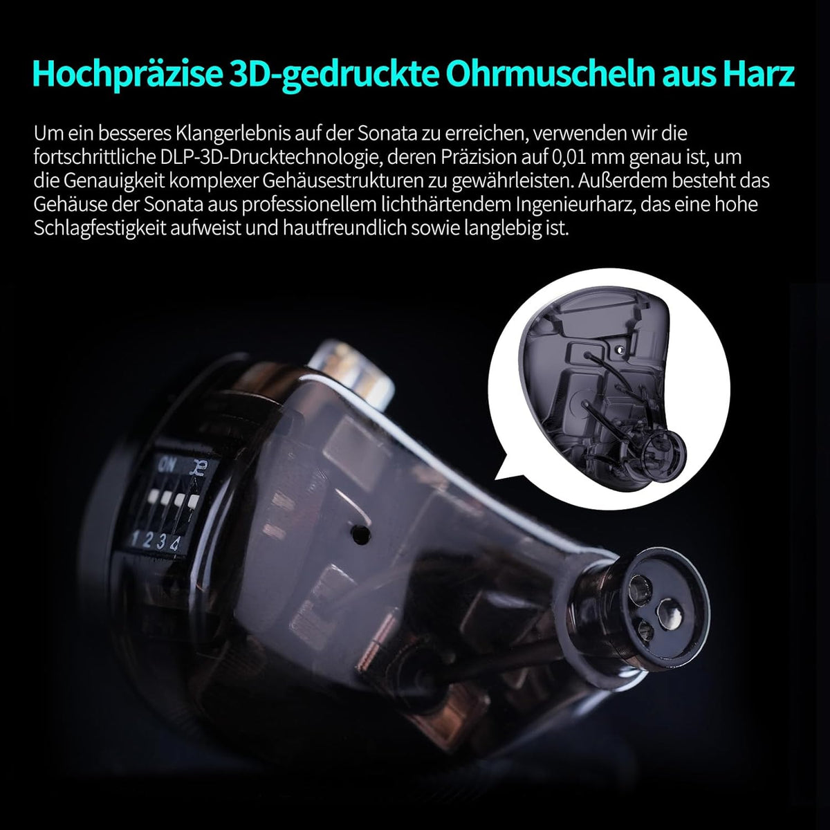 Sonata In-ear monitor hoofdtelefoon, 28 gebalanceerde armatuur met standaard en tuning versie, verzilverde kabel, HD-microfoon voor musici en audiofielen, oortelefoons