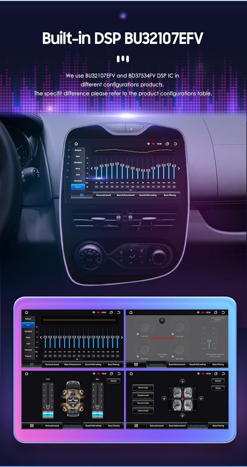 Android 12 Autoradio – Multimedia Systeem – Navigatie Radio – Touchscreen Car Stereo – Draadloze CarPlay & Android Auto – 9 Inch QLED Scherm – 4G + 32GB Opslag