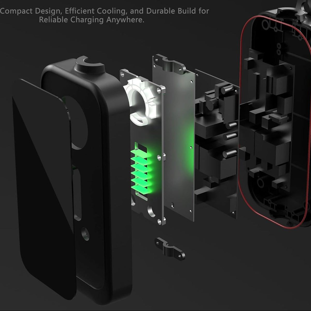 EV Laadstation – EV Charger – Elektrische Oplader – Type 2 Laadkabel – Draagbaar Laadpunt – 12 Meter Kabel – Instelbare Laadsterkte 8A-32A – Veiligheidschakelaar