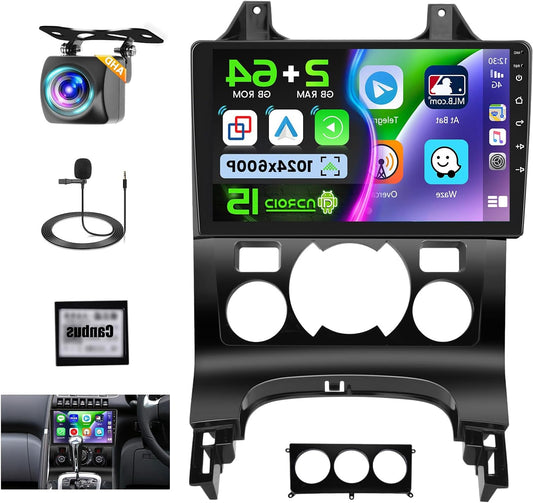 Android Autoradio Peugeot 3008 – GPS Navigatie Systeem – 9 Inch Touchscreen – Draadloze CarPlay – Android Auto – Achteruitrijcamera – Stuurwielbediening