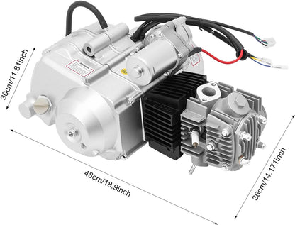 125cc 4-takt motor – Quad motor – ATV motor – Go-kart motor – Crossmotor – Elektrische start – Semi-automatische 3+1 versnelling met achteruit