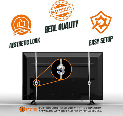 55 Inch Sterk Tegen Impact TV Screen Protector - Ultieme Bescherming met 100% Transparantie, Anti-Shock & Clear View