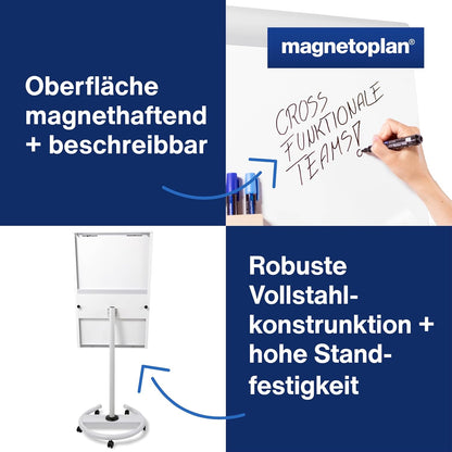 magnetoplan 12270F13 Mobiele flipchart - de Luxe