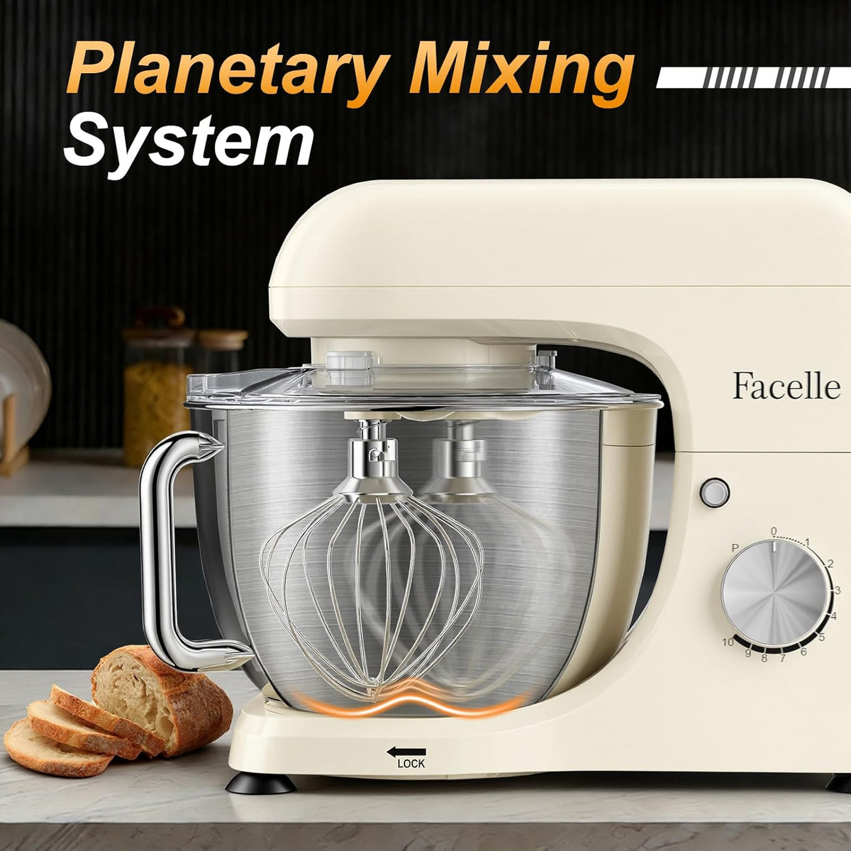 Facelle Stand Mixer - Wit