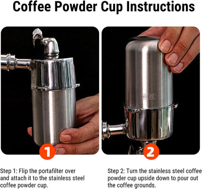 Qcwwy Elektrische Koffiemolen, USB -oplaadbare Tijdgeheugenfunctie Anti Statische Draagbare Koffiebonenmolen met Meerdere Sleurinstelling Elektrische Koffie Grefringmachine voor (685 abrikoos)