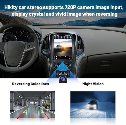 Hikity - Android 13 Autoradio voor Opel Astra J Buick Excelle GT met Draadloos Carplay Android Auto GPS Navi Radio met 9,7 Inch Touch Display WiFi FM BT Achteruitrijcamera