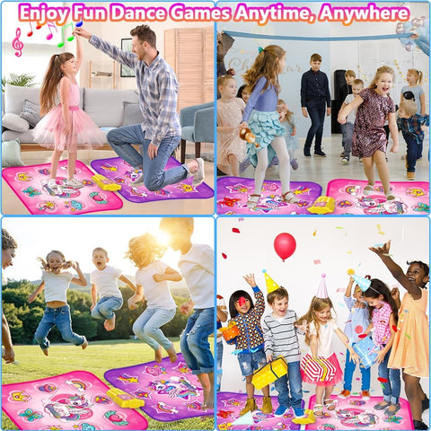 Interactieve Dansmat - Muziekspel - Muziekmat - Dansmat voor Meisjes - Kindereneren - Muziek en Dansspel - met 9 Niveaus - voor 3-12 jaar - voor Buiten - Binnen