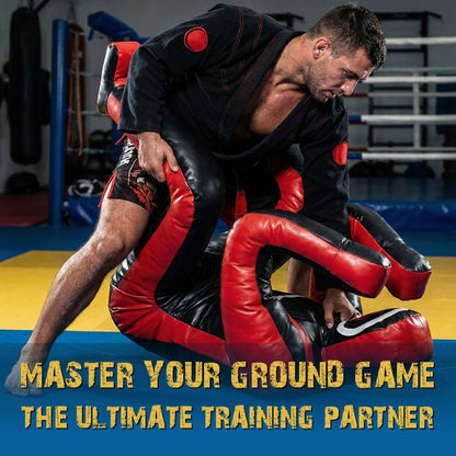 Shelly MMA Grappling Dummy Zelfverdediging Training Judo Bokszak Dummy BJJ Worstelen Zitten Defensieve Positie Braziliaanse JIU Jitsu Inzending Vinyl Stof Dummy 170cm ONGEVULD