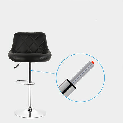 Set Industriële Barkrukken – Barkrukken – Barstoelen – Hoogkrukken – Eetkamerstoelen – Zwart Metaal – Donker Hout – Matte Afwerking – Rugleuning – Max 150 kg Draagkracht