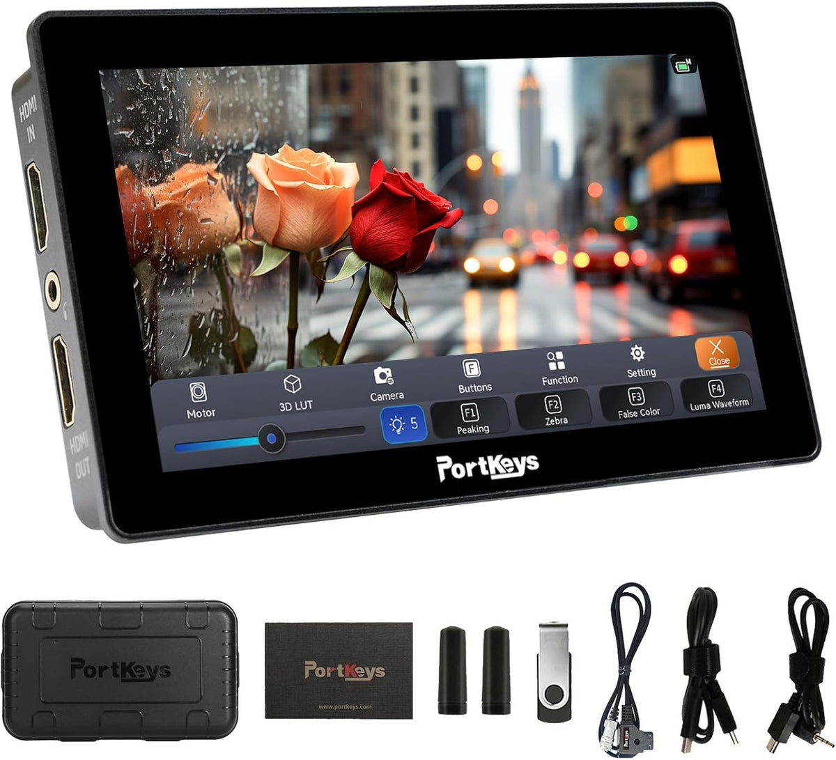 Cameramonitor – Veldmonitor – Videomonitor – Scherm Voor Camera – 5,5 Inch Touchscreen – 2000 Nit Helderheid
