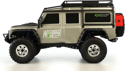 Amewi RC Dirt Climbing Pioneer SUV Crawler 4WD 1:10 RTR incl. afstandsbediening, accu en oplader, zilver